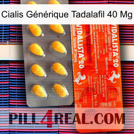 Cialis Générique Tadalafil 40 Mg new01